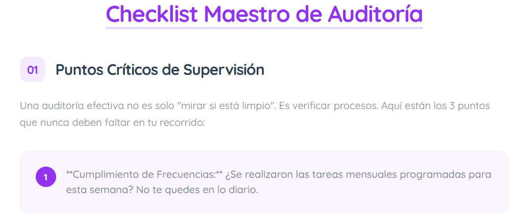 Vista previa de la Gu?a de Auditor?a de CleanOps